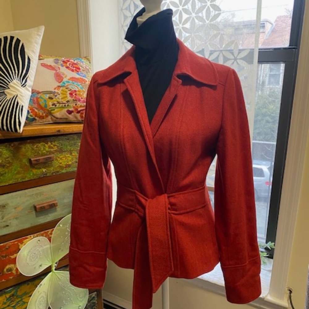 J.Crew Red Wool Blazer/Jacket